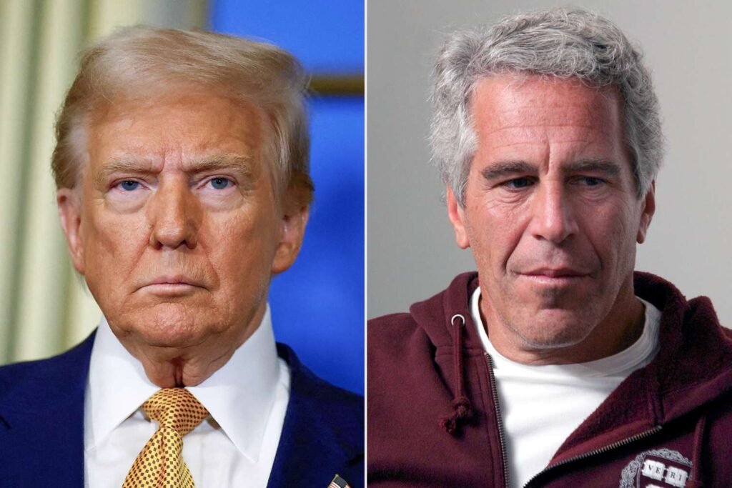 Donald Trump, Jeffrey Epstein, photo from People Magazine
